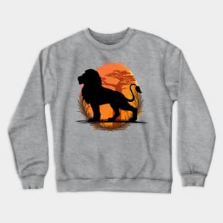 Lion Silhouette - Savannah Crewneck Sweatshirt